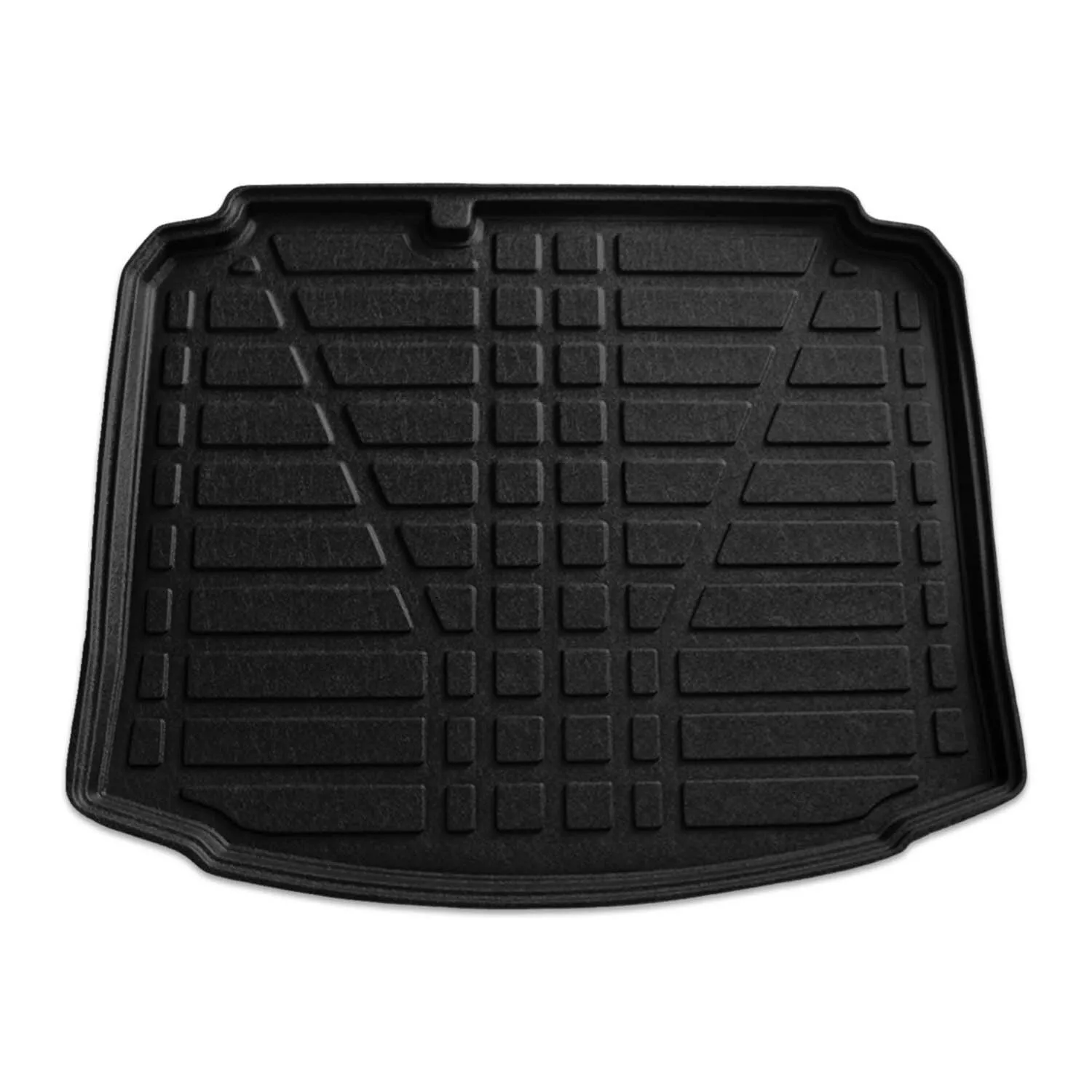 Frontaufnahme einer Kofferraumwanne für Audi A3 8P.